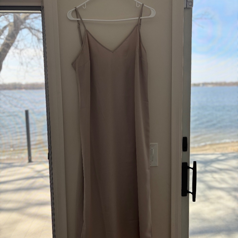Satin Slip midi dress